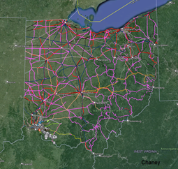 Seans Ohio Railways Interactive Map kmz Deluxe